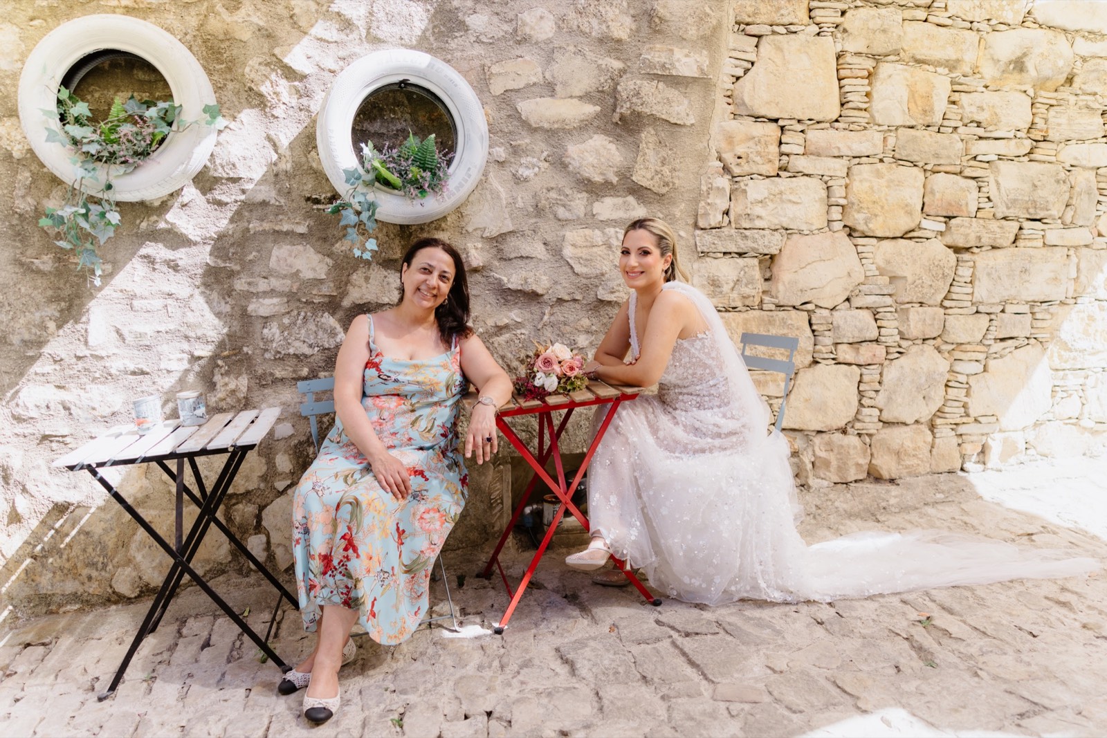 Andriana during her traditional Cypriot after-wedding portrait session